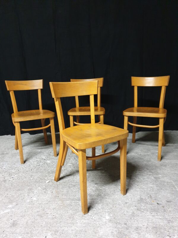 Set de 4 chaises bistrot style Thonet – Image 3