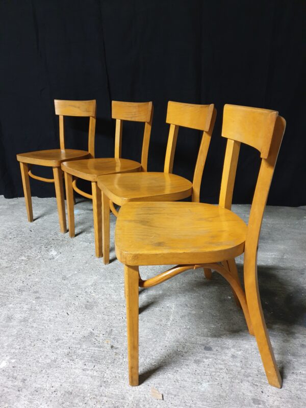 Set de 4 chaises bistrot style Thonet – Image 7