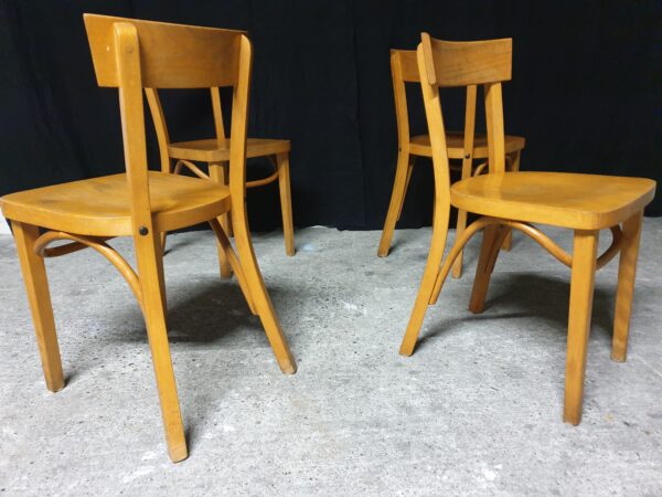 Set de 4 chaises bistrot style Thonet – Image 4